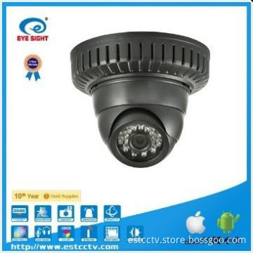 H.264 HD dome IP surveillance camera with 6mm megapixel lens